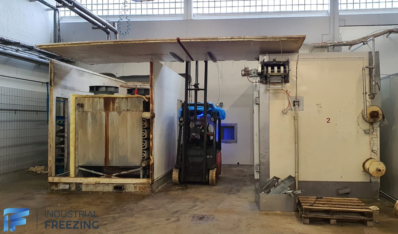 Germany - Dismantling two Frigoscandia GyroCompact GC42 Spiral Freezers 